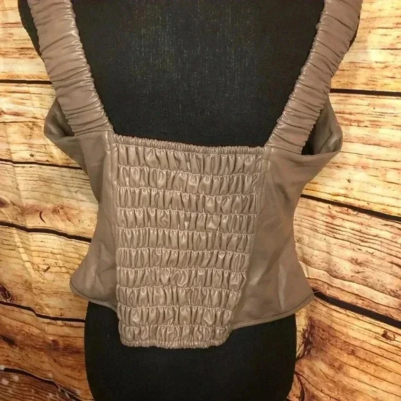 FAUX Leather Corset Top size 1X - Picture 12 of 15